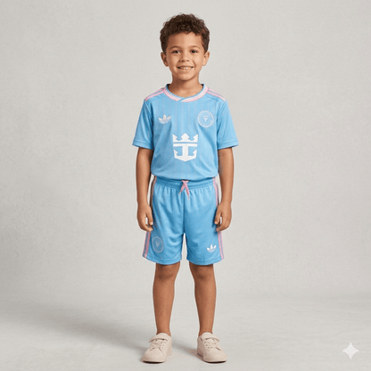 Kinder-Set Inter Miami Drittetrikot 25/26 Blau