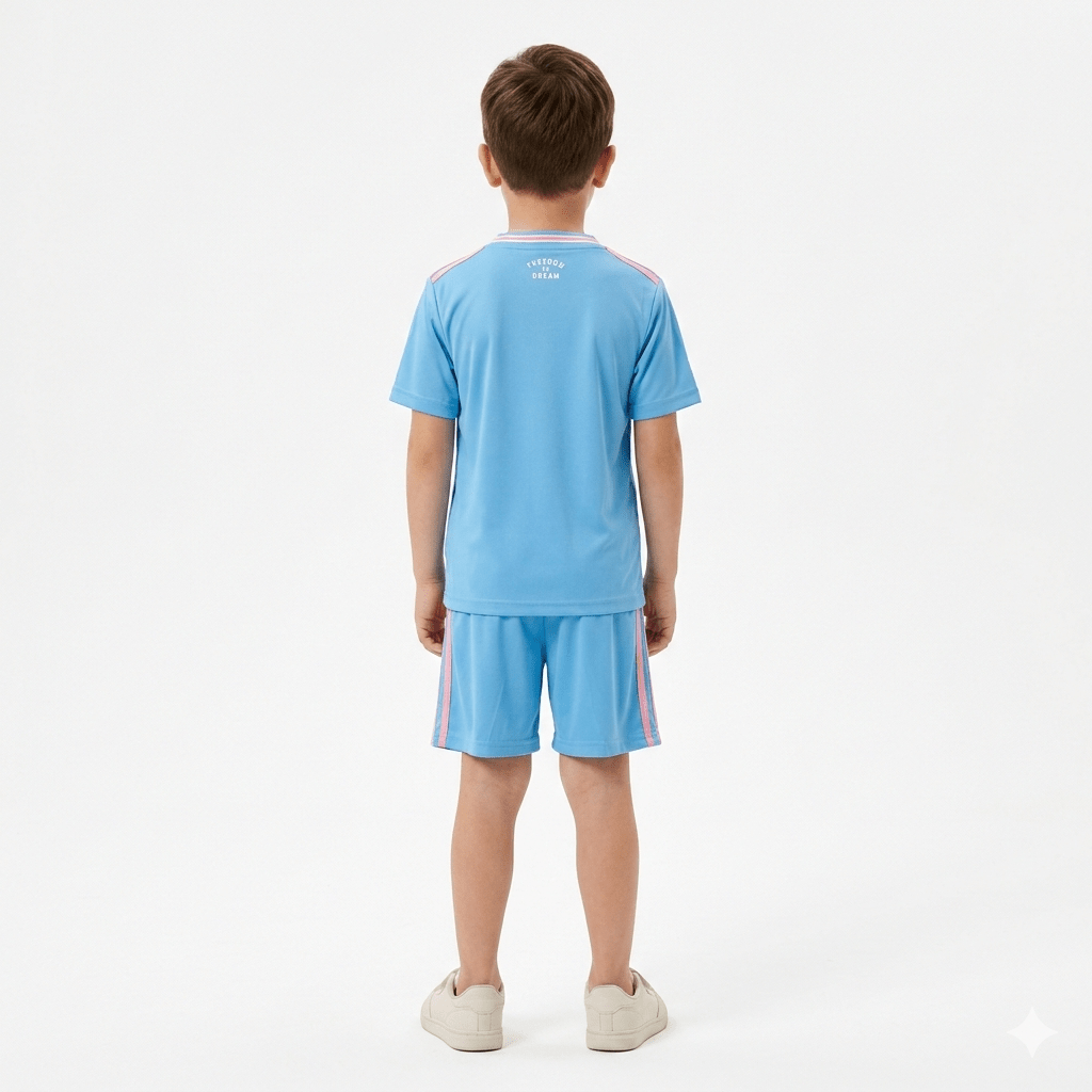 Kinder-Set Inter Miami Drittetrikot 25/26 Blau