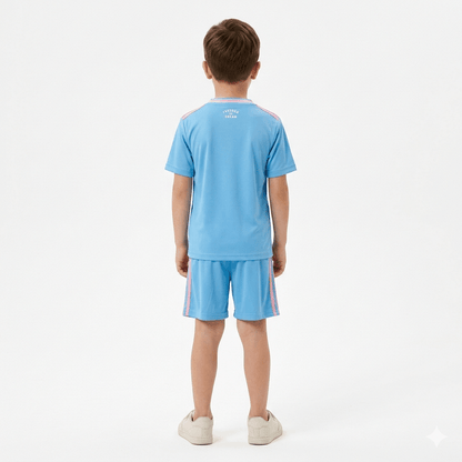 Kinder-Set Inter Miami Drittetrikot 25/26 Blau