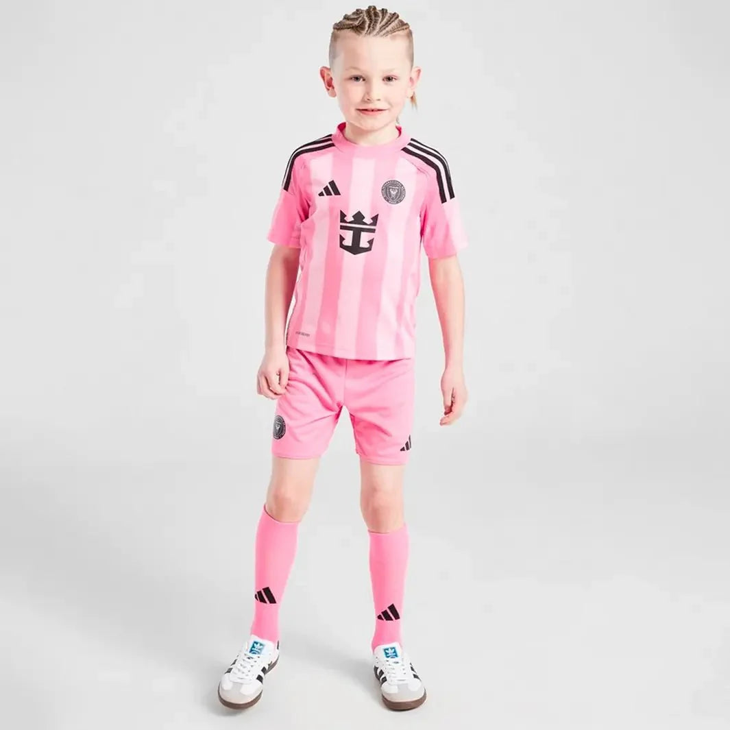 Kinder-Set Inter Miami Heimtrikot 25/26 Rosa