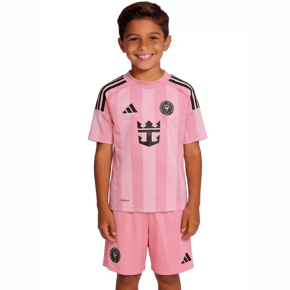 Kinder-Set Inter Miami Heimtrikot 25/26 Rosa