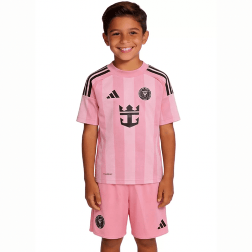 Kinder-Set Inter Miami Heimtrikot 25/26 Rosa