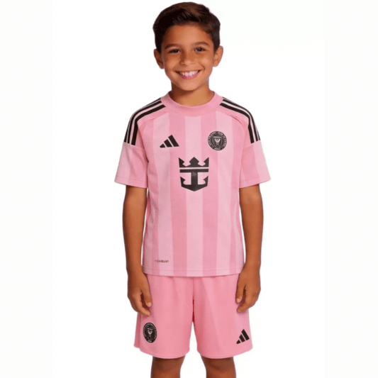 Kinder-Set Inter Miami Heimtrikot 25/26 Rosa