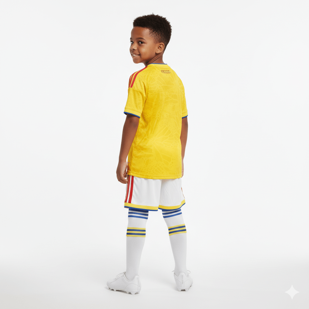 Kinder-Set Kolumbien Heimtrikot 26/27 Trikot und Shorts