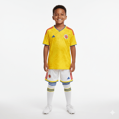 Kinder-Set Kolumbien Heimtrikot 26/27 Trikot und Shorts