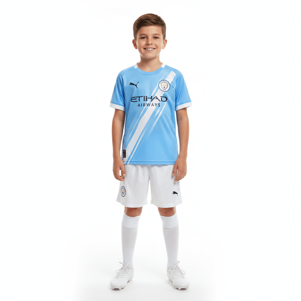 Kinder-Set Manchester City Heimtrikot 25/26