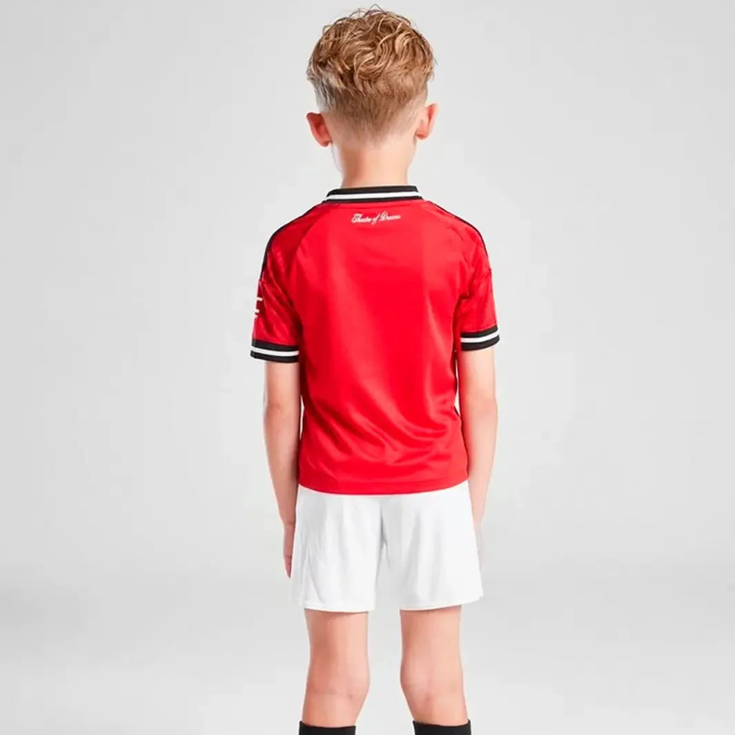 Kinder-Set Manchester United Heimtrikot 25/26 Trikot und Shorts