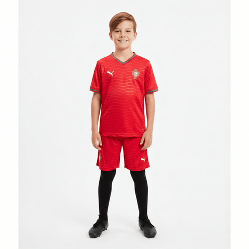 Kinder-Set Portugal Heimtrikot 26/27 Trikot und Shorts Rot