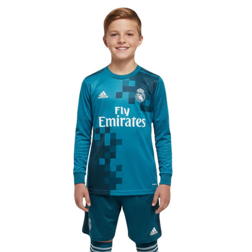 Kinder-Set Real Madrid Drittetrikot Langarm 17/18 (Retro)