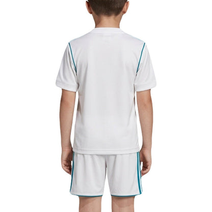 Kinder-Set Real Madrid Heimtrikot 17/18 Weiß (Retro)