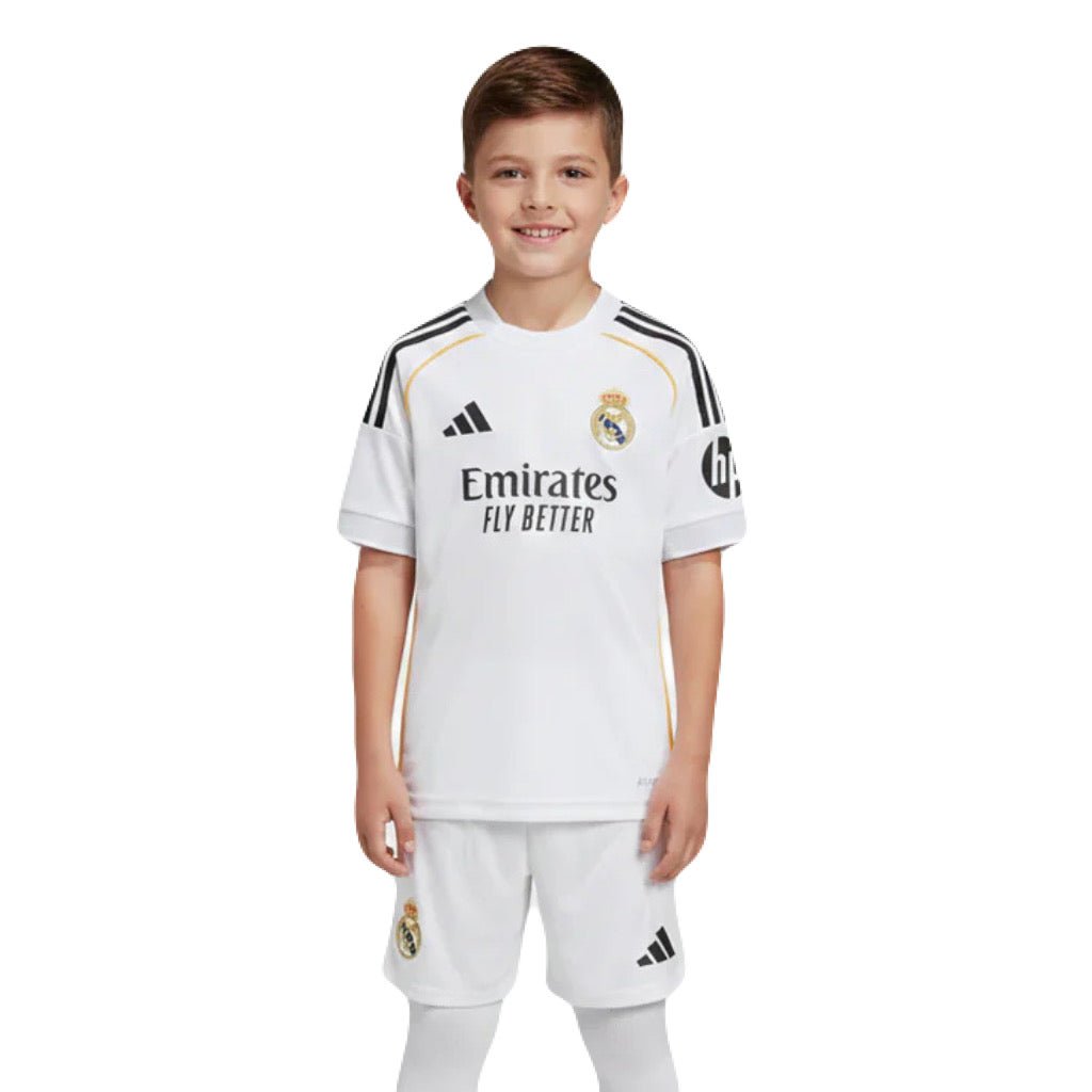 Kinder-Set Real Madrid Heimtrikot 25/26 Weiß