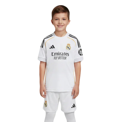Kinder-Set Real Madrid Heimtrikot 25/26 Weiß