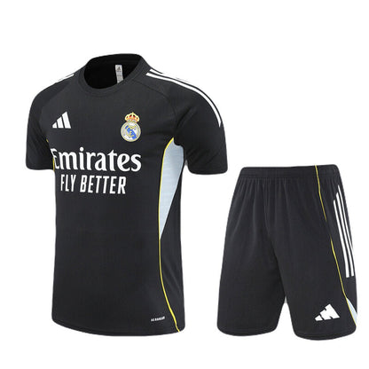 Kinder-Set Real Madrid Training 25/26 Trikot Und Shorts Schwarz