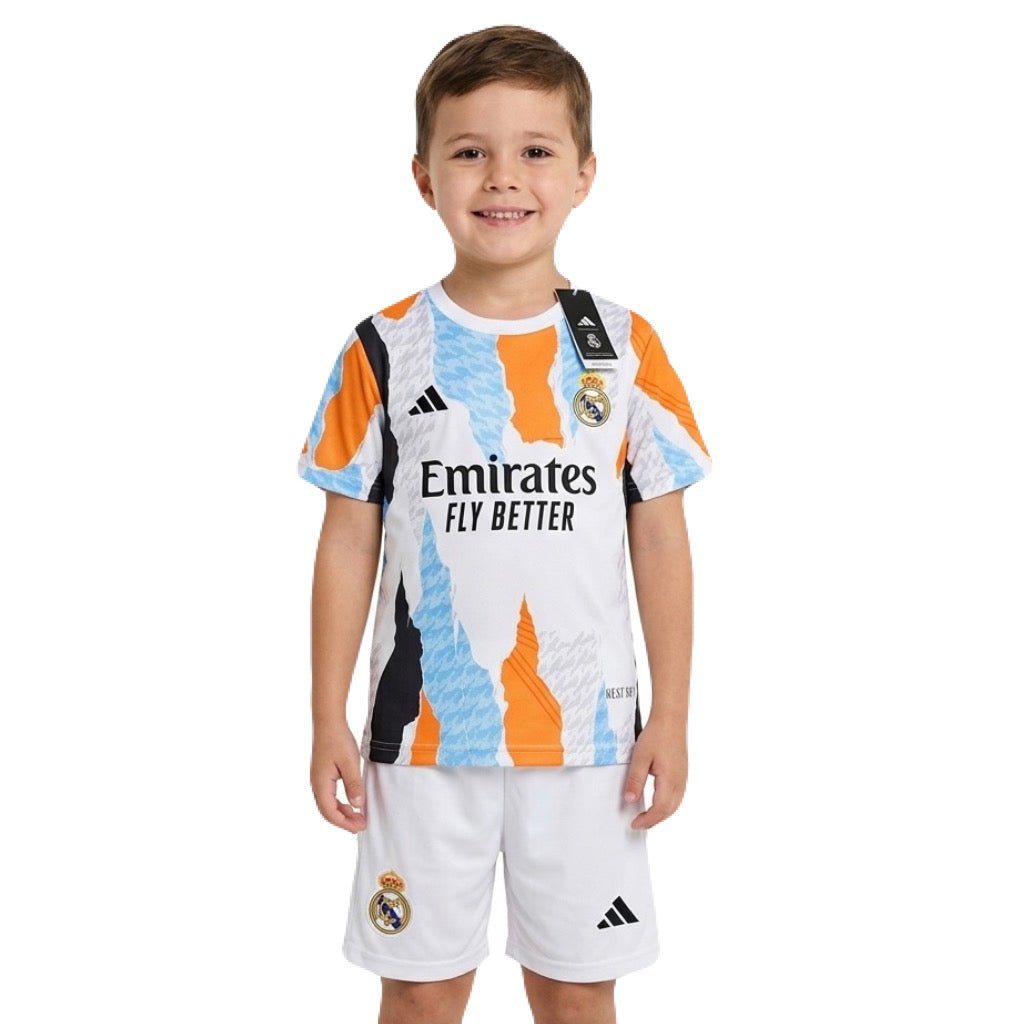 Kinder-Set Real Madrid Training 25/26 Weiß