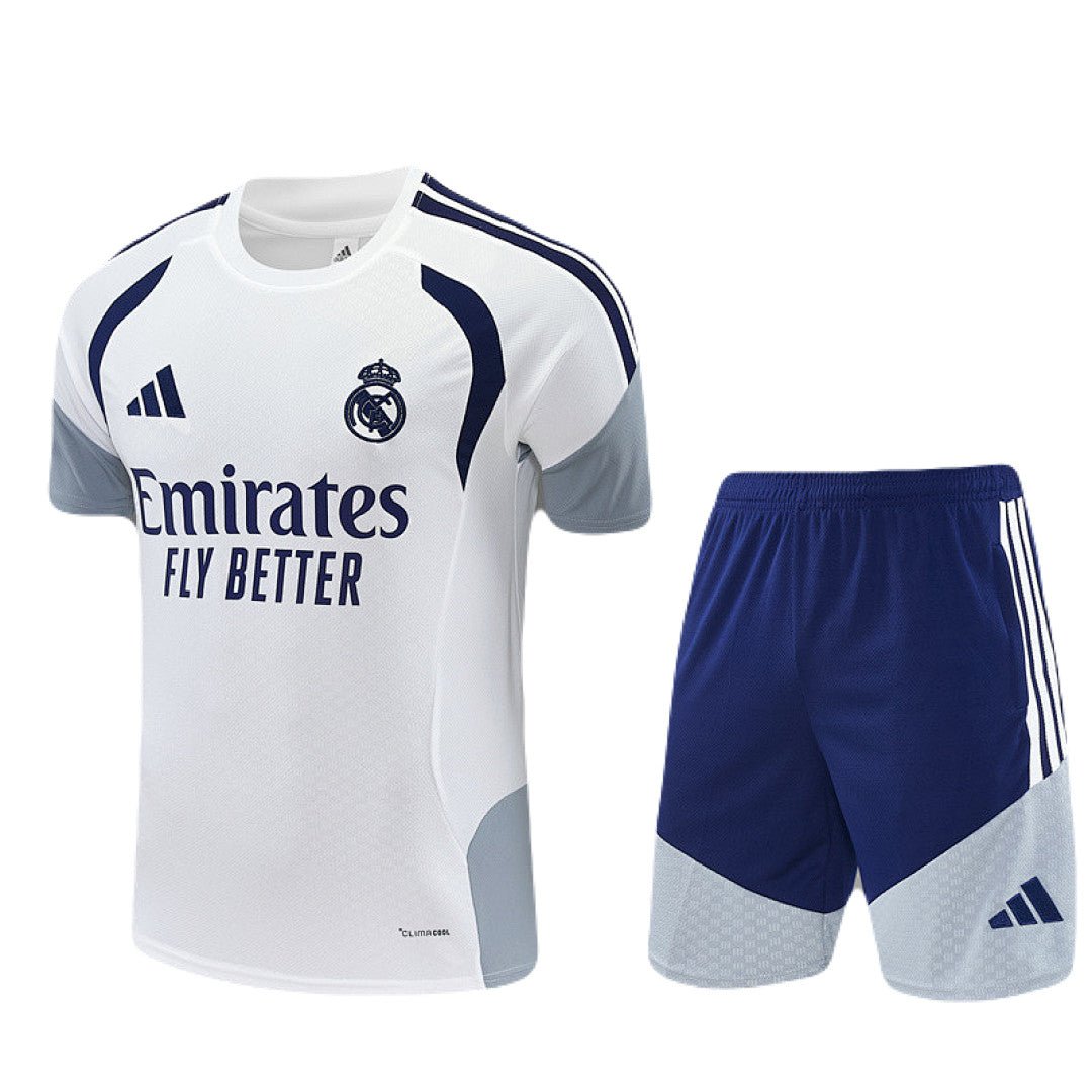Kinder-Set Real Madrid Training 26/27 Trikot Weiß Und Shorts