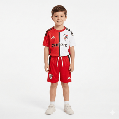 Kinder-Set River Plate Drittetrikot 25/26 Trikot und Shorts