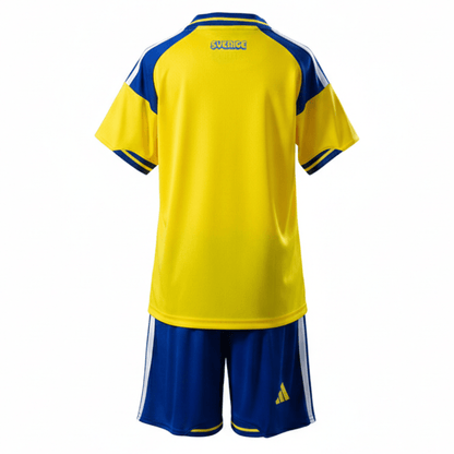 Kinder-Set Schweden Heimtrikot 26/27 Trikot und Shorts