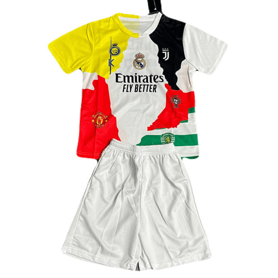 Kinder-Set Sonderedition Cristiano Ronaldo CR7 25/26 Weiß