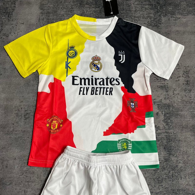 Kinder-Set Sonderedition Cristiano Ronaldo CR7 25/26 Weiß