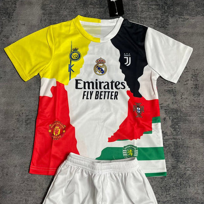 Kinder-Set Sonderedition Cristiano Ronaldo CR7 25/26 Weiß