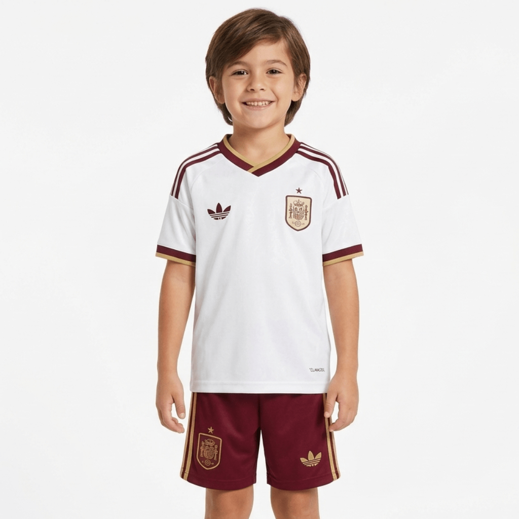 Kinder-Set Spanien Auswärtstrikot 26/27 Trikot und Shorts