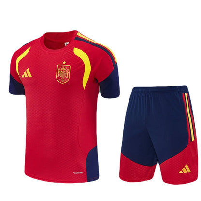 Kinder-Set Spanien Training 26/27 Trikot Rot Und Shorts
