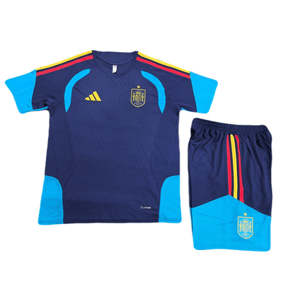 Kinder-Set Spanien Training 26/27 Trikot Und Shorts Blau