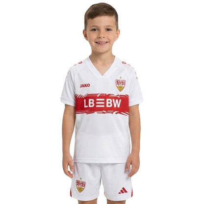 Kinder-Set VfB Stuttgart Heimtrikot 25/26 Trikot und Shorts