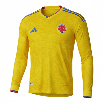 Kolumbien Langarm Heimtrikot 2026/27 Herren Spieler-Version Gelb