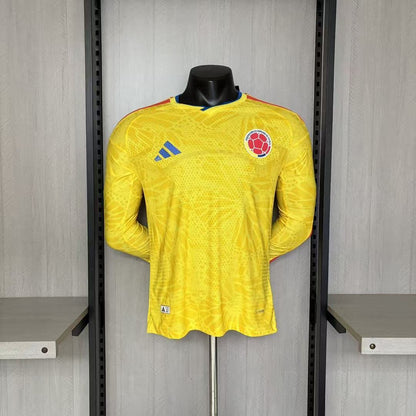 Kolumbien Langarm Heimtrikot 2026/27 Herren Spieler-Version Gelb