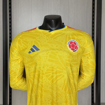 Kolumbien Langarm Heimtrikot 2026/27 Herren Spieler-Version Gelb