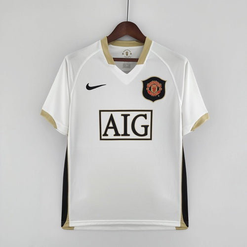 Manchester United Auswärtstrikot 06/07 Herren Fan-Version Weiß (Retro)