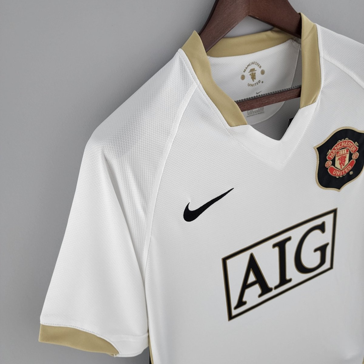Manchester United Auswärtstrikot 06/07 Herren Fan-Version Weiß (Retro)
