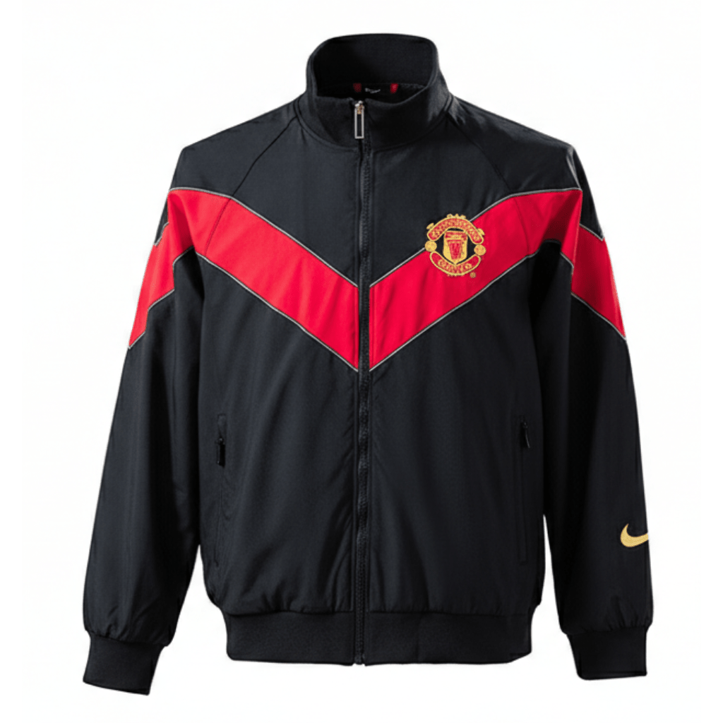 Manchester United Jacke 2006/07 Herren (Retro) Schwarz
