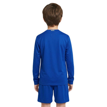 Manchester United Kinder-Set Auswärtstrikot Langarm 2008/09 Trikot und Shorts (Retro)