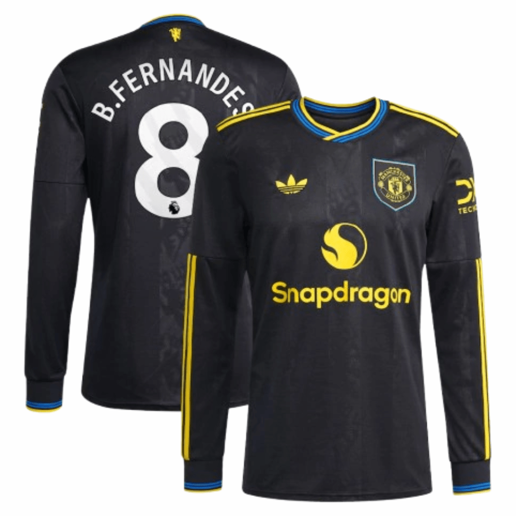 Manchester United Langarm Drittetrikot 25/26 Herren Fan-Version