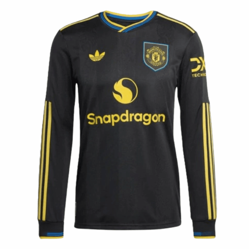 Manchester United Langarm Drittetrikot 25/26 Herren Fan-Version