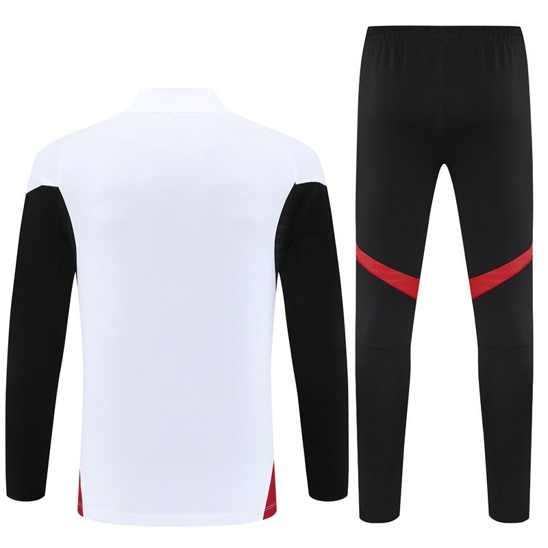 Manchester United Trainingsanzug 25/26 Herren Jacke Weiß und Hose