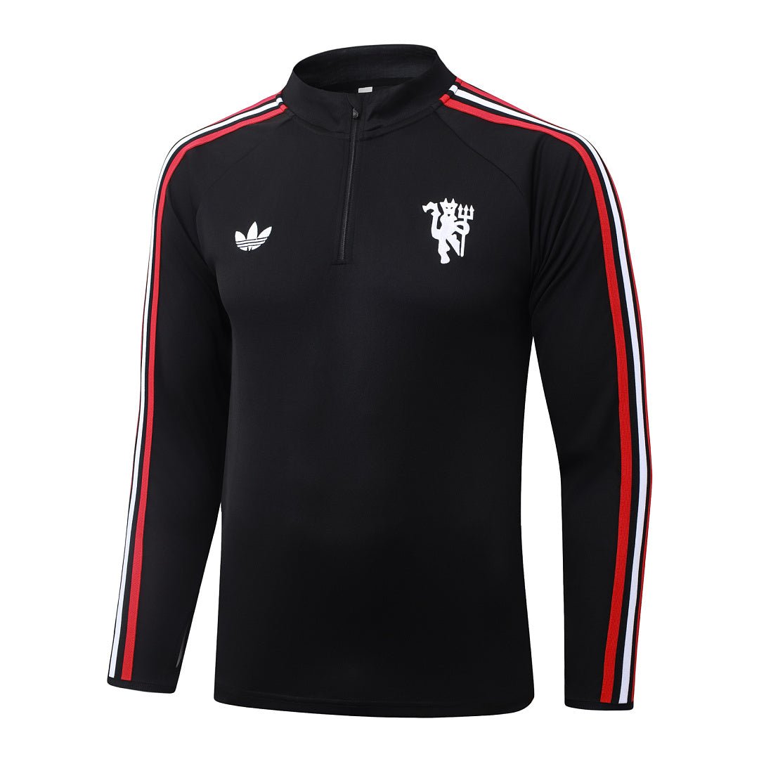 Manchester United Trainingsanzug 26/27 Jacke & Hose Schwarz