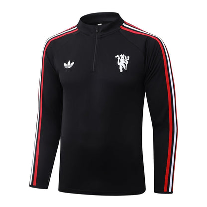 Manchester United Trainingsanzug 26/27 Jacke & Hose Schwarz