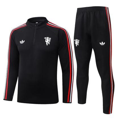 Manchester United Trainingsanzug 26/27 Jacke & Hose Schwarz
