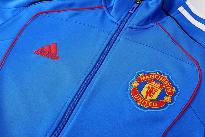 Manchester United Trainingsanzug Jacke Blau und Hose 25/26 Herren
