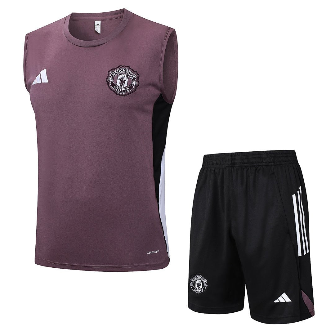 Manchester United Trainingsset 25/26 Tanktop und Shorts
