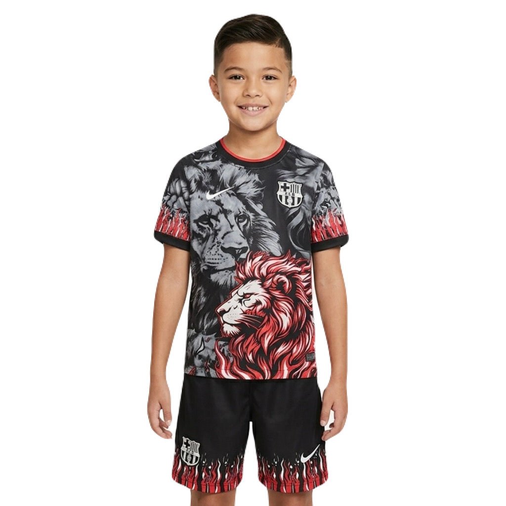 Kinder-Set Barcelona Sonderedition Löwe 26/27 Trikot und Shorts