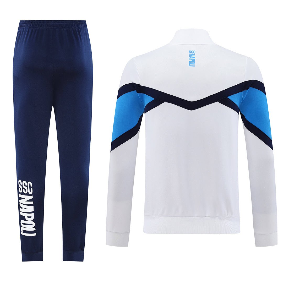 Napoli Trainingsanzug 25/26 Jacke Weiß und Hose Blau Herren