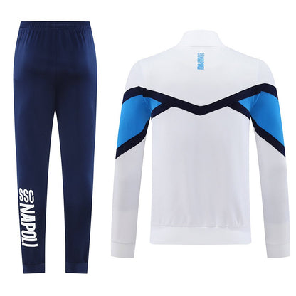 Napoli Trainingsanzug 25/26 Jacke Weiß und Hose Blau Herren