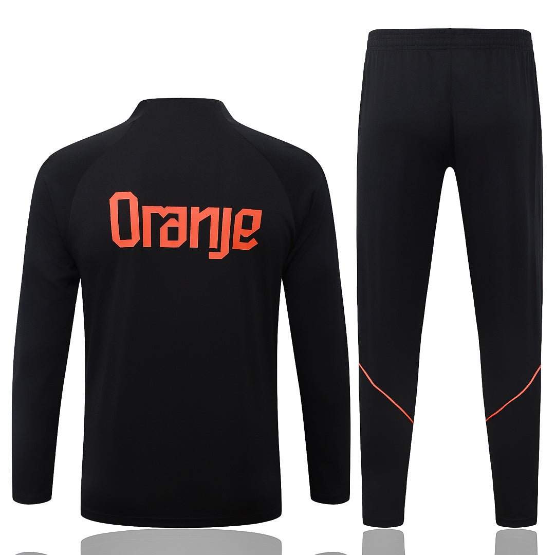 Niederlande Trainingsanzug 26/27 Jacke & Hose Schwarz