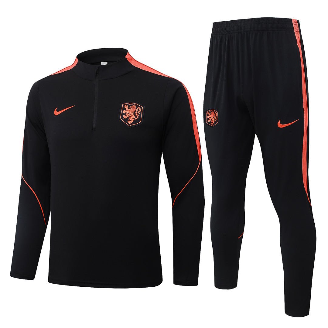 Niederlande Trainingsanzug 26/27 Jacke & Hose Schwarz