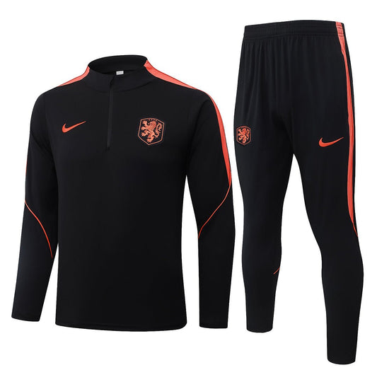 Niederlande Trainingsanzug 26/27 Jacke & Hose Schwarz