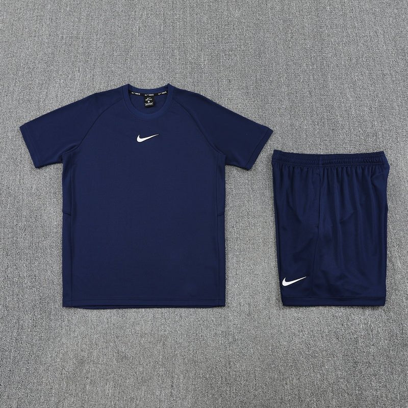 Nike Herren Set Trikot und Shorts Dunkelblau
